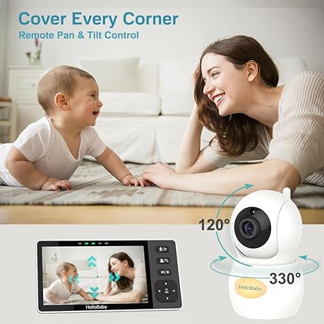 hellobaby-hb6081-2-babyphone-vid-o-720p-2-cam-ras-5-5 image 3