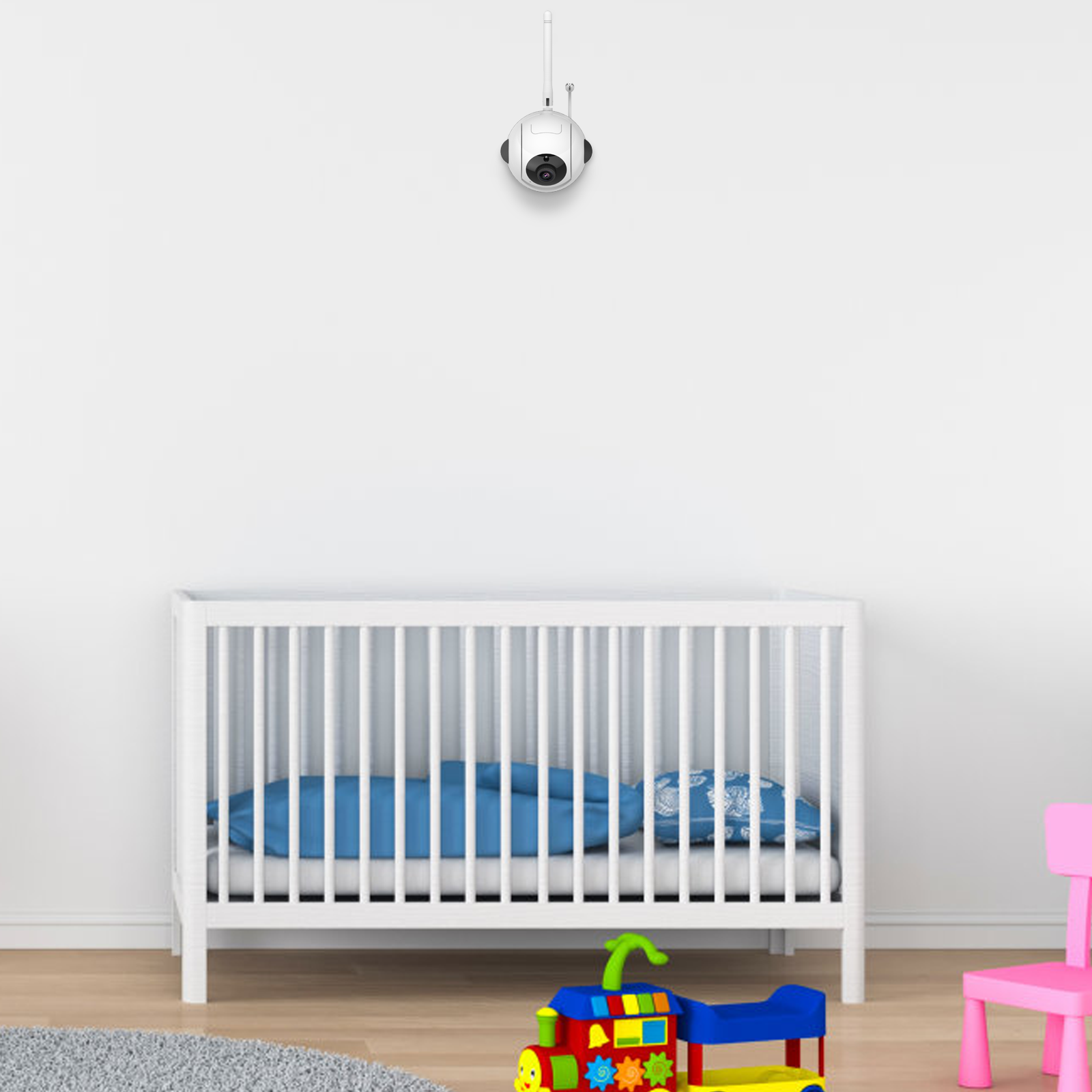 hellobaby-kit-fixation-murale-cam-ra-support-mural-berceau image 3