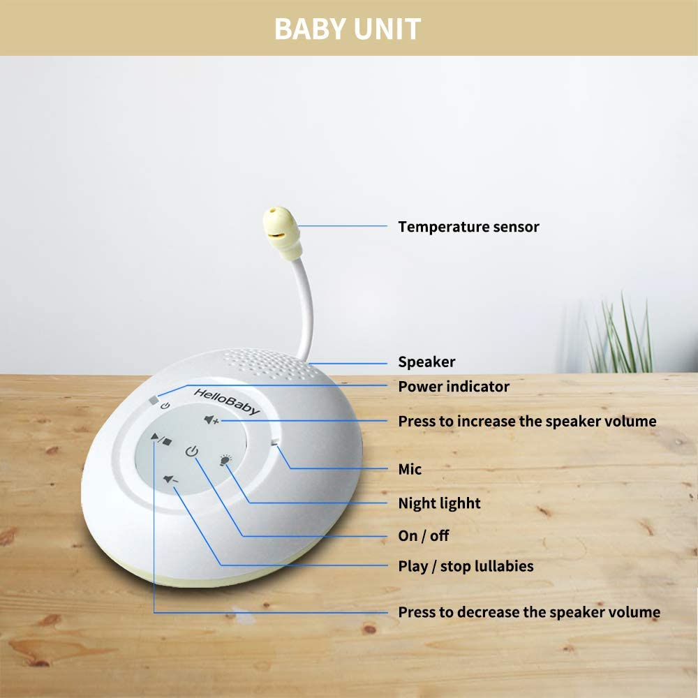 hellobaby-hb180-babyphone-audio-dect-double-sens-port-e-300m image 4