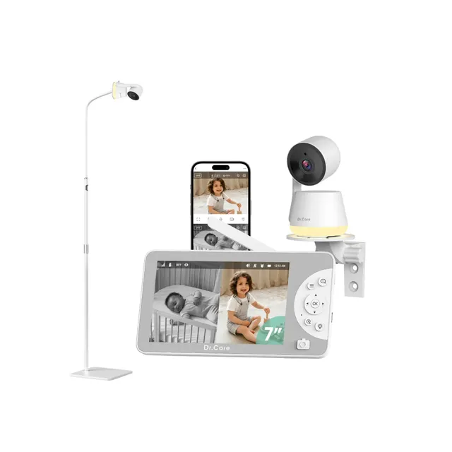 dr-care-lumiview-max-sbm009-babyphone-vid-o-7-pouces-2k-pied image 1
