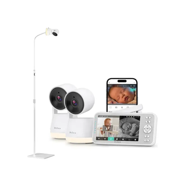 dr-care-lumiview-sbm003-babyphone-vid-o-2-cam-ras-pied image 1