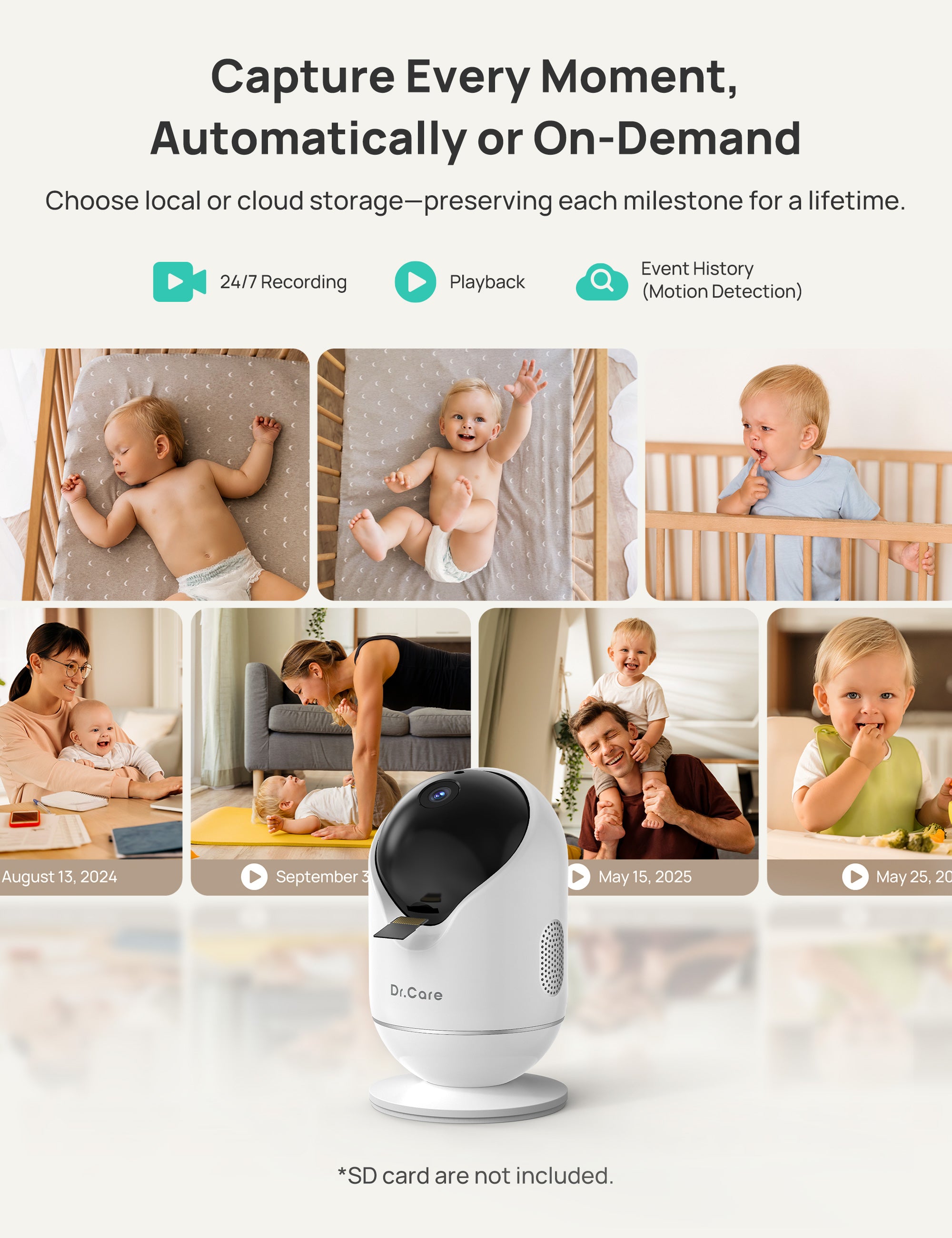 dr-care-vistaview-sbm004l-babyphone-2-cam-ras-1080p image 3