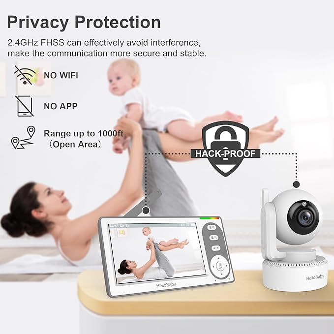 hellobaby-hb6148-babyphone-vid-o-4-3-30h-sans-wifi image 6