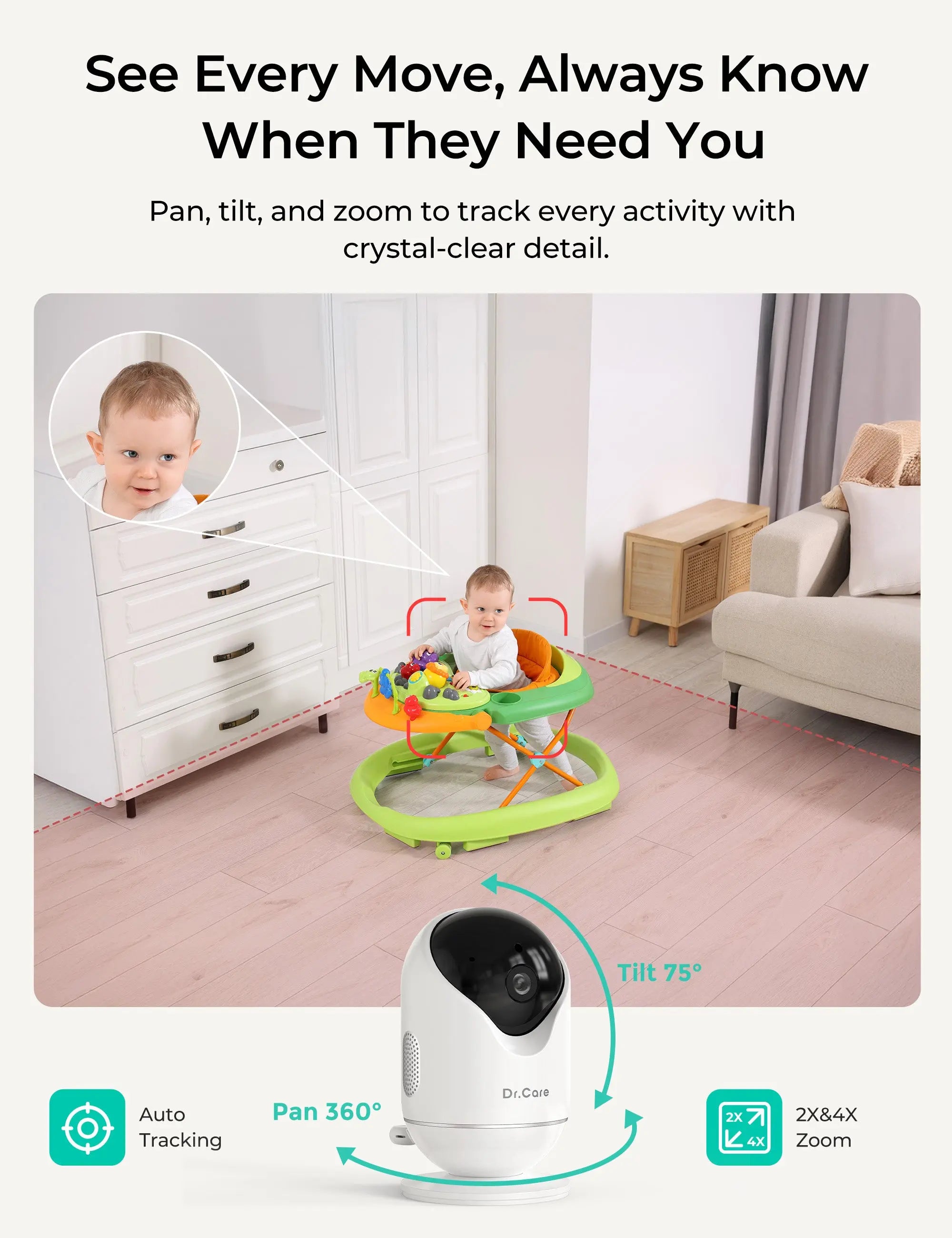 dr-care-vistaview-lite-sbm005-babyphone-pied-sol image 4