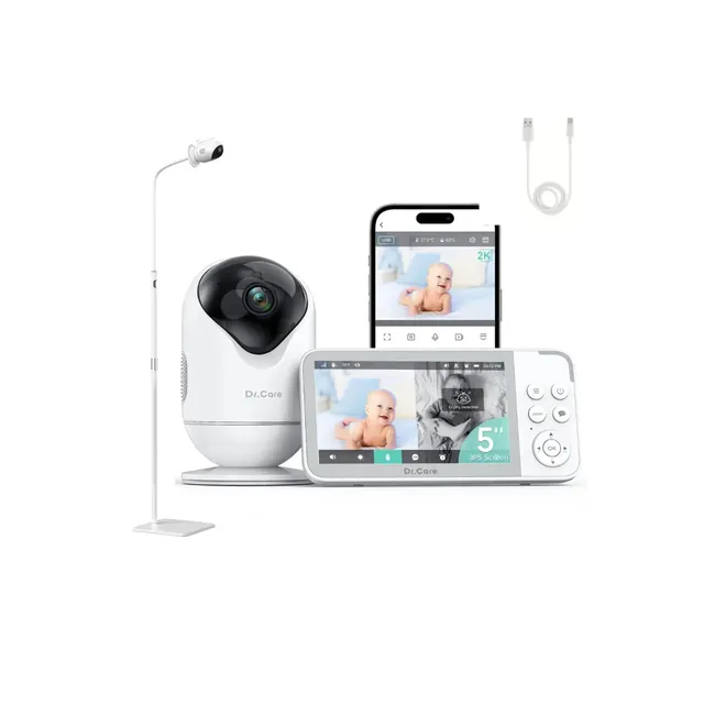 dr-care-vistaview-sbm001-babyphone-cam-ra-2k-kit-pied-sol image 1
