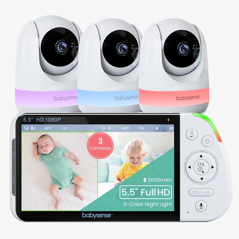 babysense-pro-babyphone-vid-o-3-cam-ras-sans-wifi-rgb image 1