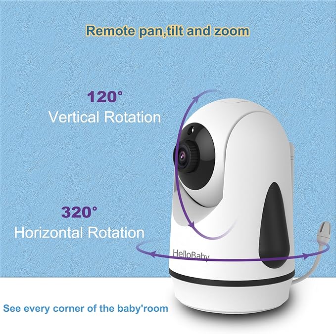 hellobaby-hb6351-2-babyphone-vid-o-2-cam-ras-cran-5-split image 6