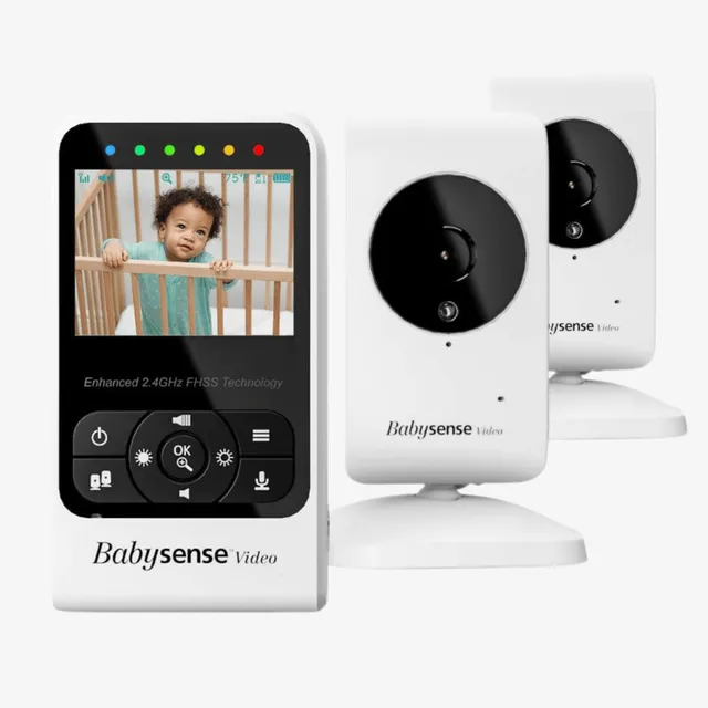 babysense-v24r-2-babyphone-vid-o-2-cam-ras-cran-2-4-vision-nocturne image 1