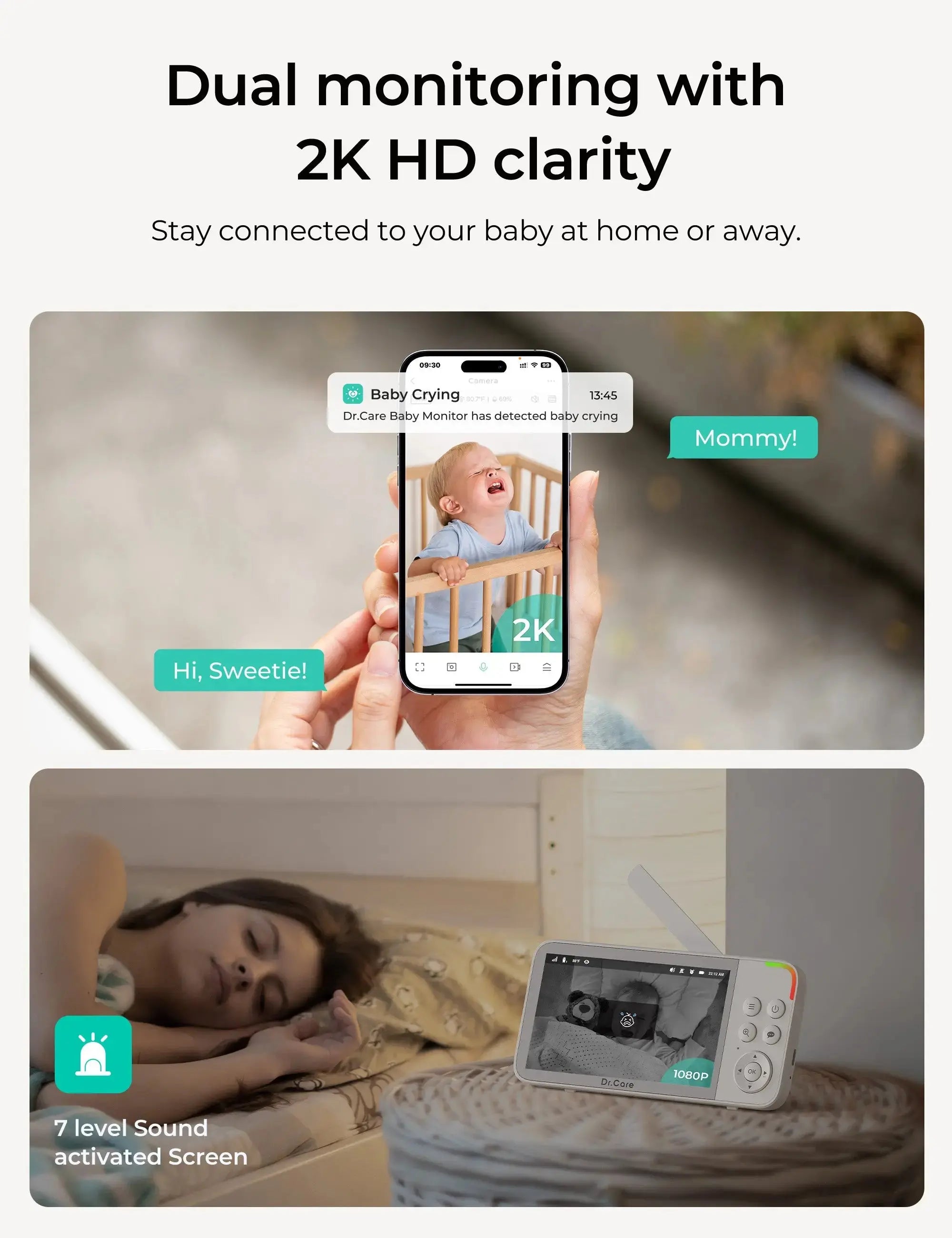 dr-care-vistaview-sbm001-babyphone-2-cam-ras-pied image 3