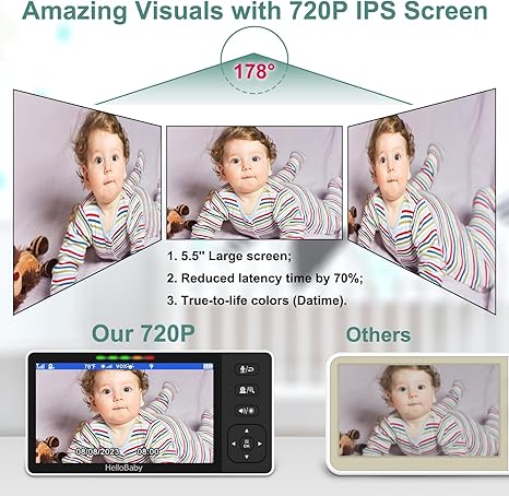 hellobaby-hb6081-2-babyphone-vid-o-720p-2-cam-ras-5-5 image 6