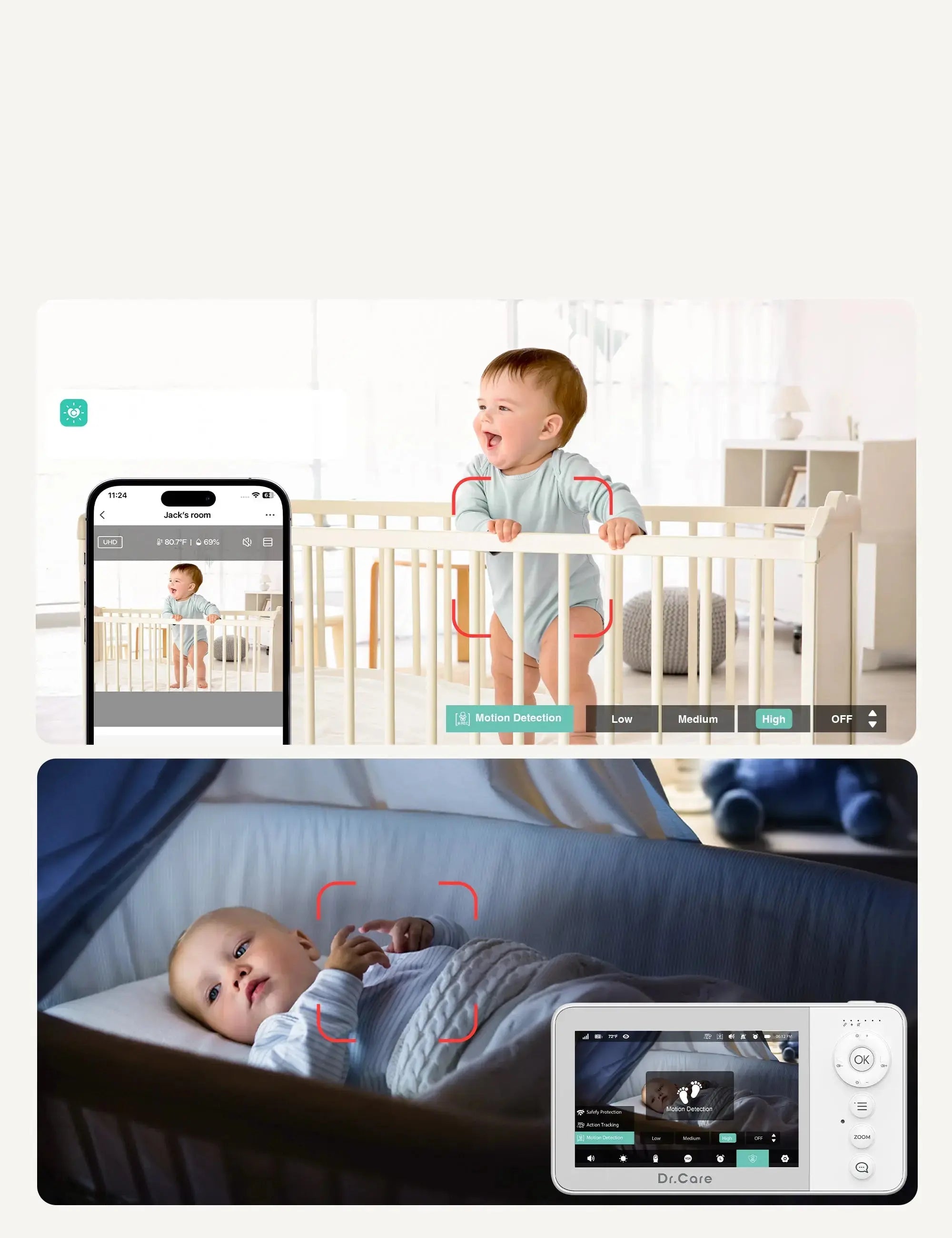 dr-care-vistaview-lite-rb-sbm002-babyphone-2-cam-ras-cran-partag image 3
