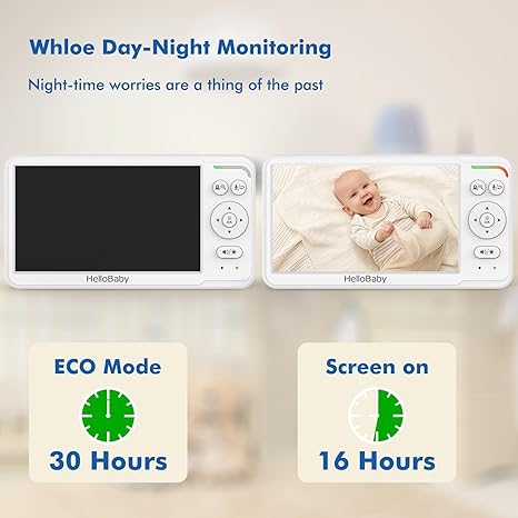 hellobaby-hb6560-2-babyphone-2-cam-ras-cran-6-partag image 4