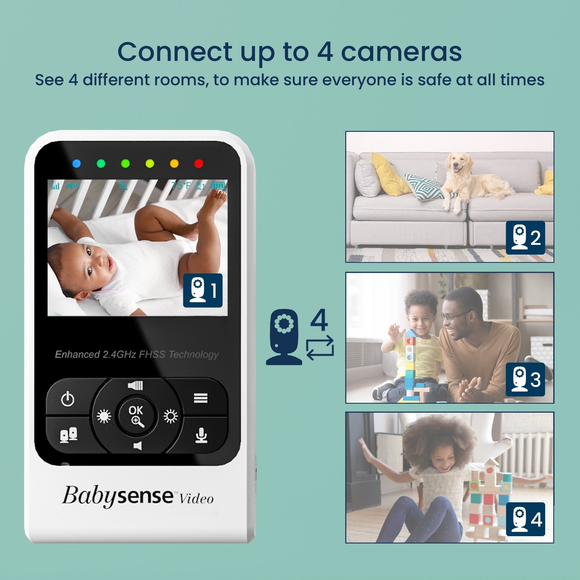 babysense-v24r-2-babyphone-vid-o-2-cam-ras-cran-2-4-vision-nocturne image 4