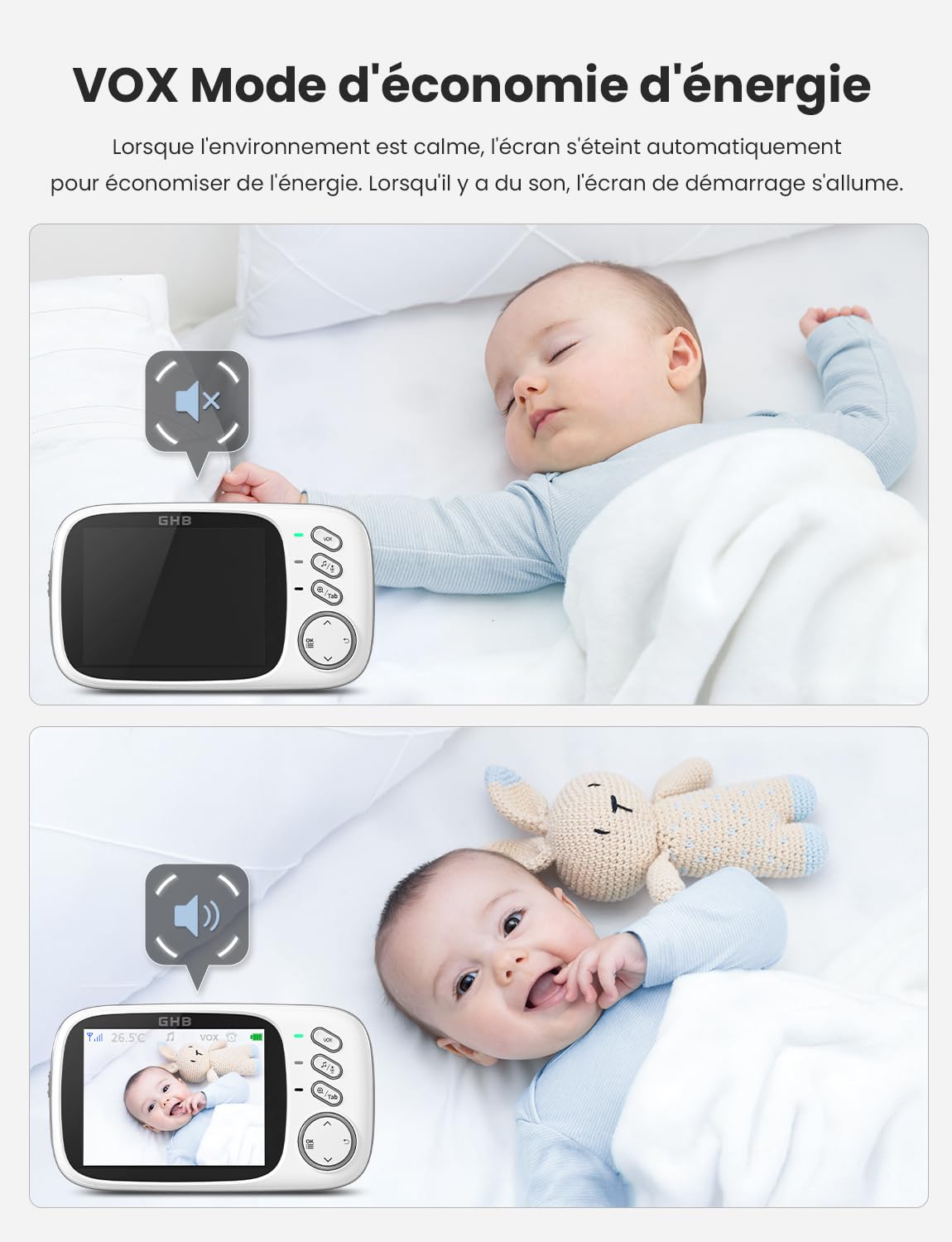 ghb-video-babyphone-cam-ra-3-2-2-4-ghz-vox-temp-rature image 3