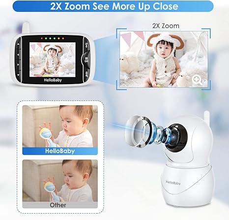 hellobaby-hb66pro-2-babyphone-vid-o-2-cam-ras-sans-wifi image 3