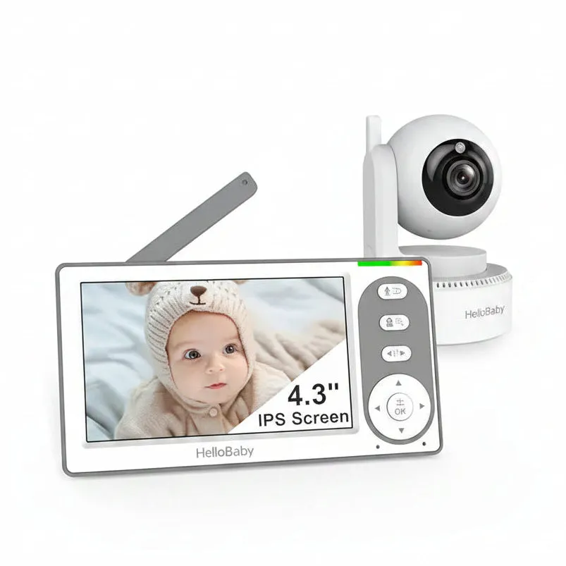 hellobaby-hb6148-babyphone-vid-o-4-3-30h-ptz-sans-wifi image 1