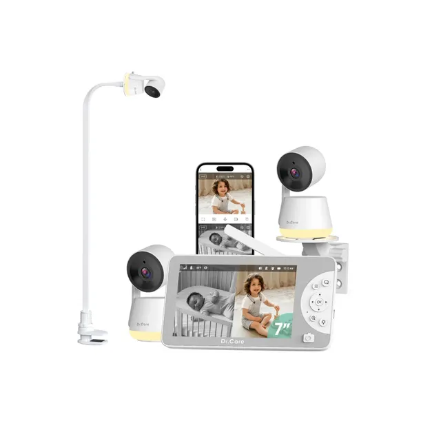 dr-care-lumiview-max-sbm009-babyphone-vid-o-7-double-cam-ra-2k image 1