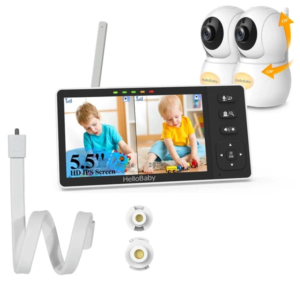 hellobaby-hb6081-2-babyphone-vid-o-720p-2-cam-ras-5-5 image 8