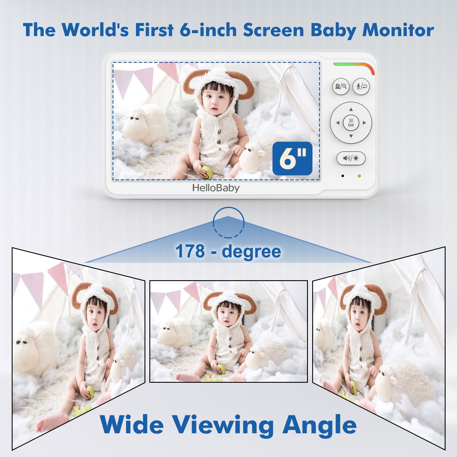hellobaby-hb6560-babyphone-vid-o-6-pouces-avec-support image 3