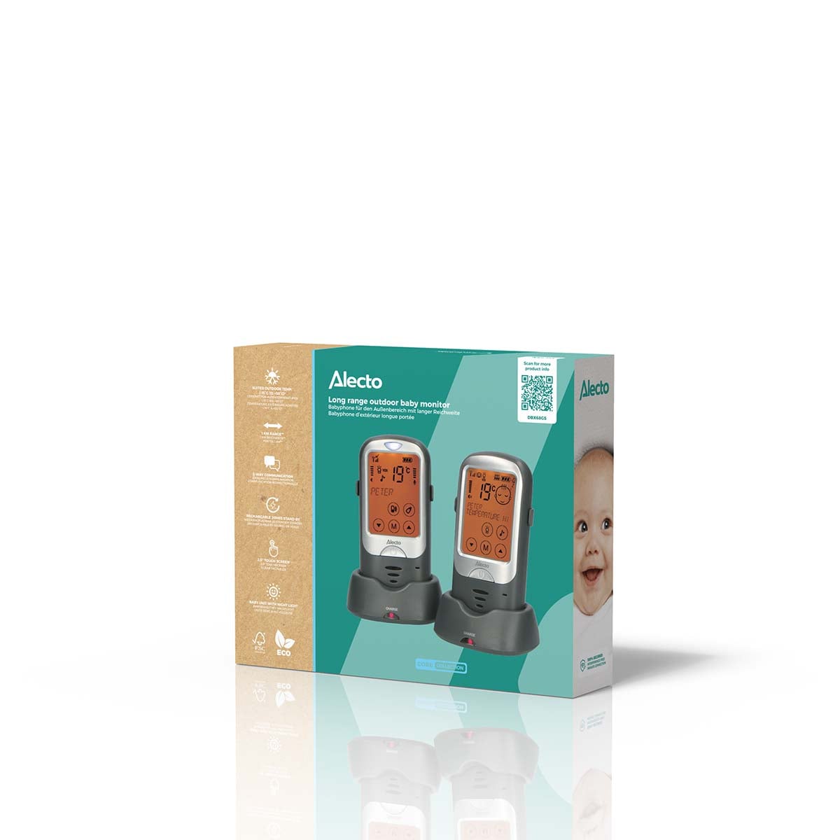 alecto-dbx68gs-babyphone-longue-port-e-bundle-2-chambres image 2