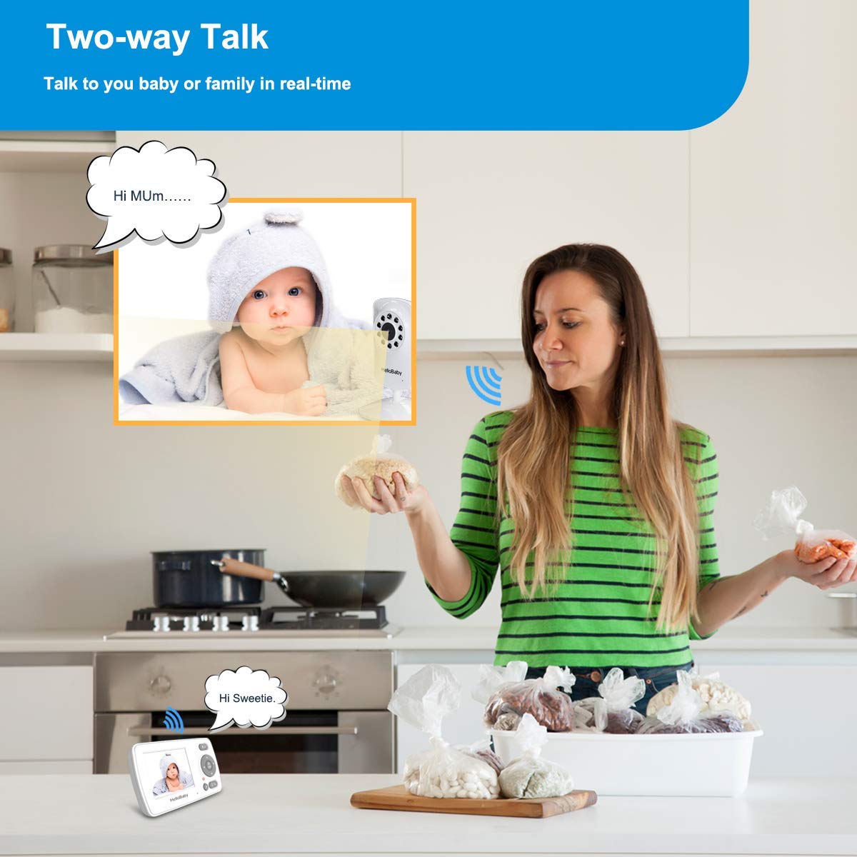 hellobaby-hb30-babyphone-vid-o-cran-2-4-vision-nocturne image 3