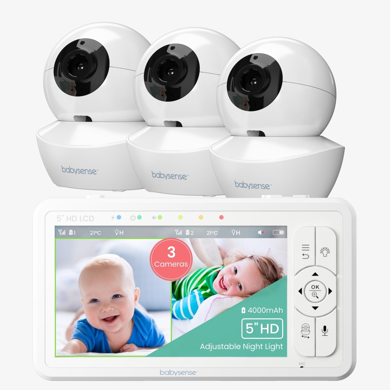 babysense-hd-s2-babyphone-vid-o-hd-5-3-cam-ras-sans-wifi image 1