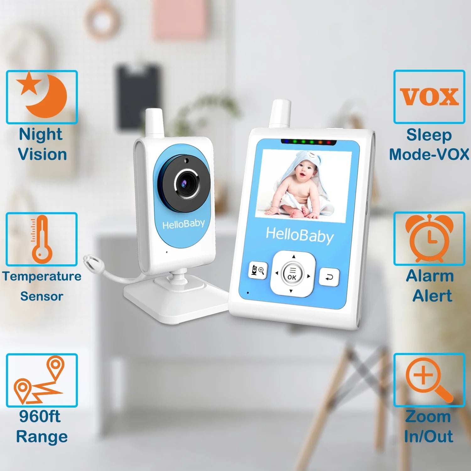 hellobaby-hb26-babyphone-vid-o-sans-wifi-garantie-1-an image 6