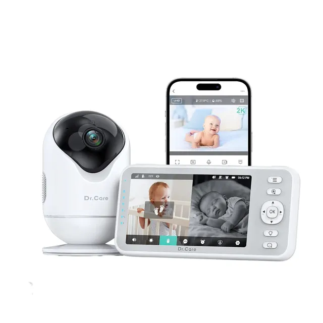dr-care-smart-baby-monitor-sbm004-babyphone-vid-o-5-2k-unit-seule image 1