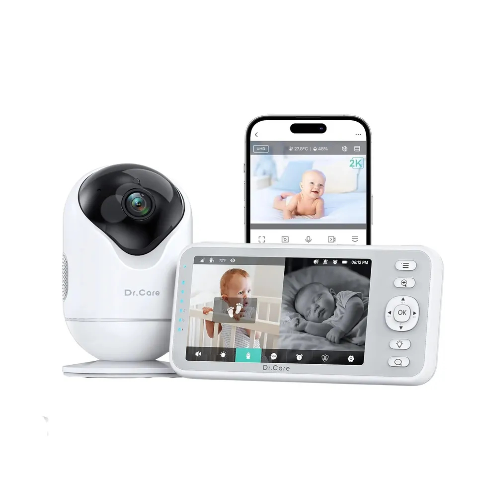 dr-care-smart-baby-monitor-sbm004-babyphone-vid-o-5-2k-unit-seule image 1