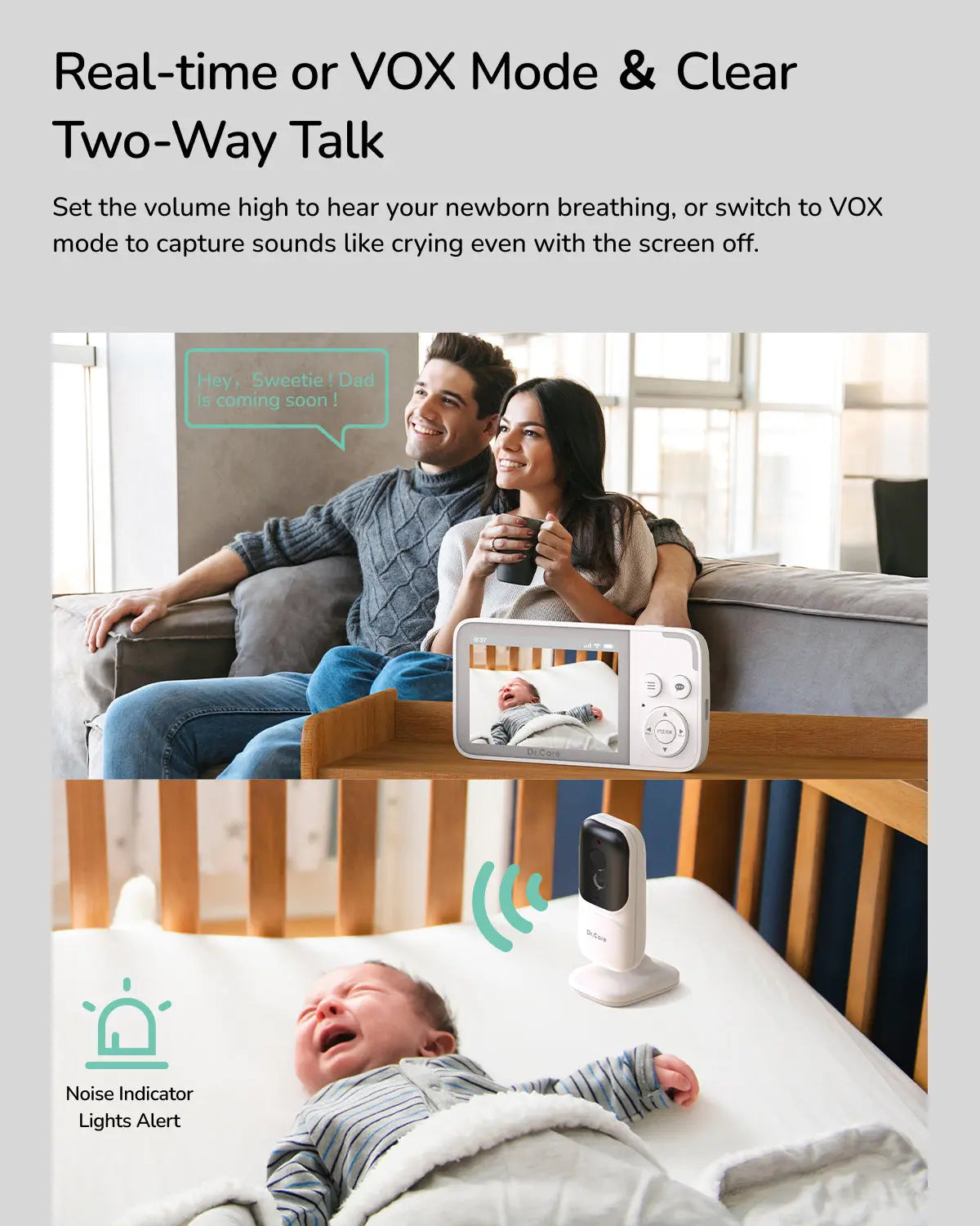 dr-care-neoview-bbm003-babyphone-vid-o-1-cam-ra-3-5-hd image 4