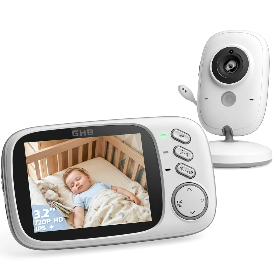 ghb-video-babyphone-cam-ra-3-2-2-4-ghz-vox-temp-rature image 1