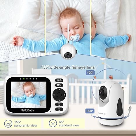 hellobaby-hb6339-babyphone-vid-o-3-2-ips-sans-wifi image 4