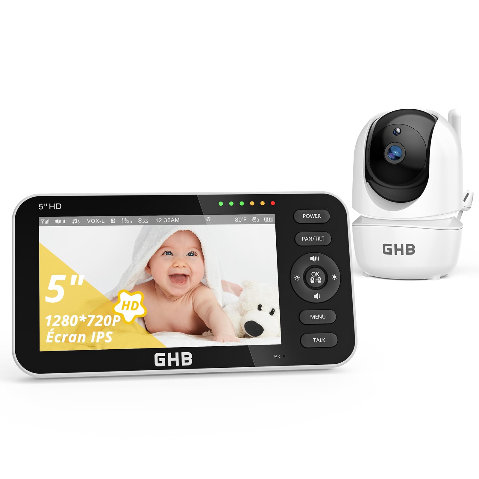 ghb-video-babyphone-vid-o-5-720p-rotation-350-4000-mah image 1