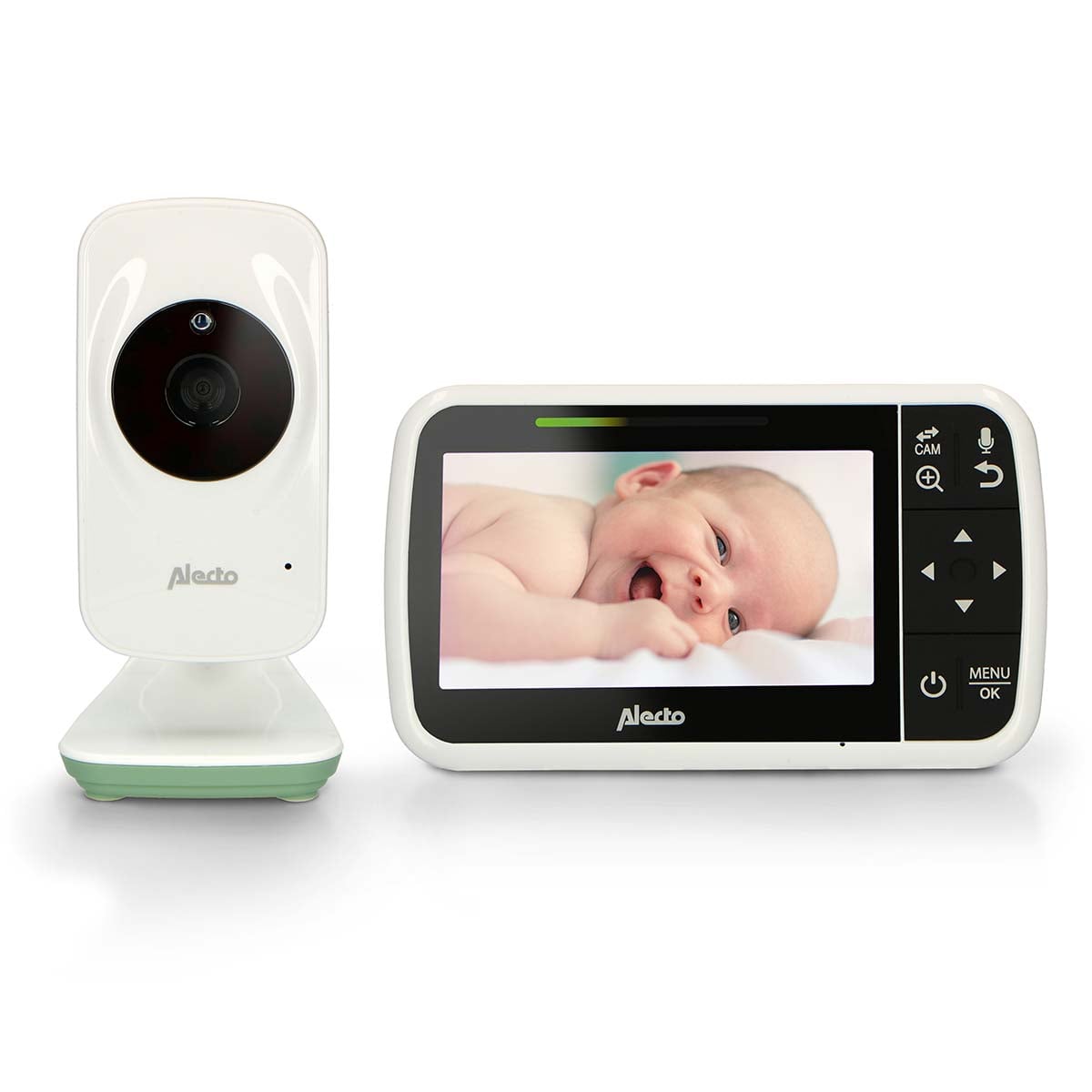 alecto-baby-dvm149gn-babyphone-vid-o-4-3-blanc-vert image 4