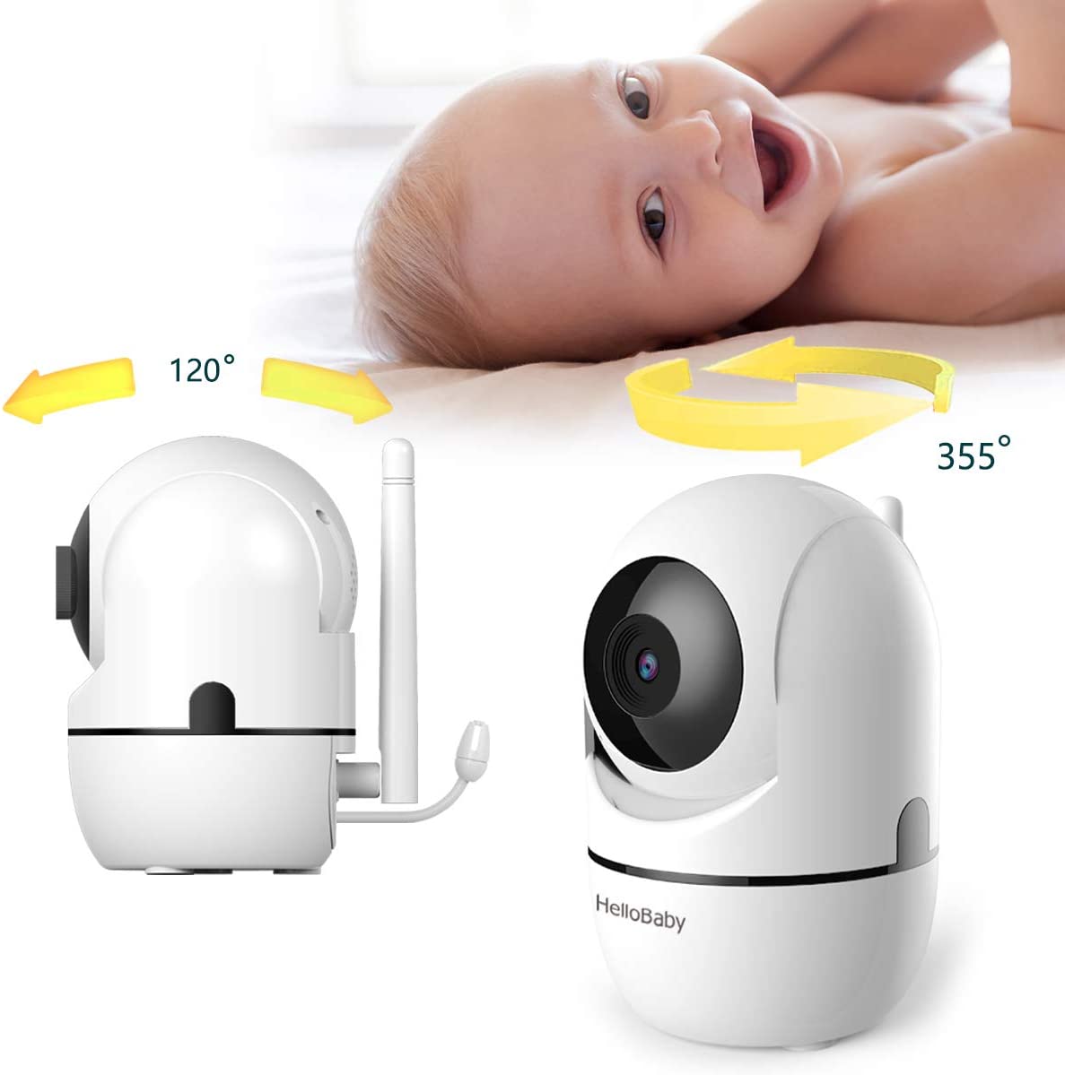 hellobaby-hb65-cam-ra-additionnelle-b-b-cam-ra-seule-rotative image 3