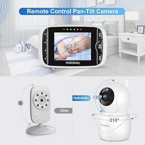 hellobaby-hb66pro-2-babyphone-vid-o-2-cam-ras-sans-wifi image 2