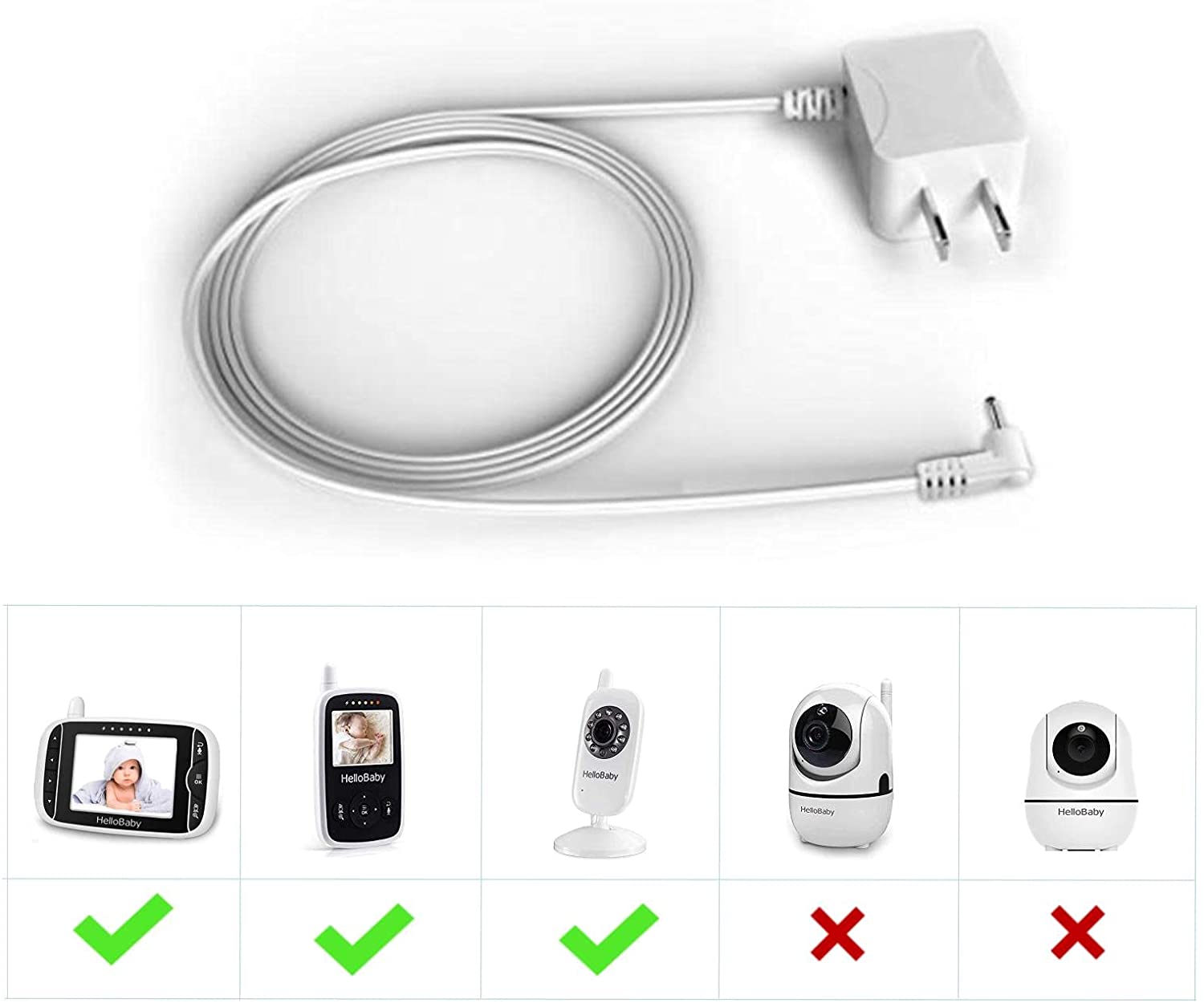 hellobaby-accessories-chargeur-hb32-moniteur-b-b-6v-2m image 2