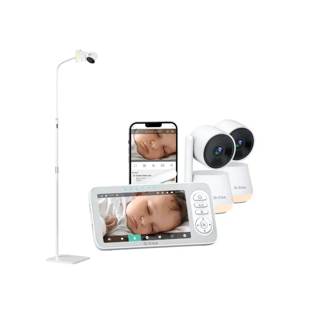 dr-care-lumiview-plus-sbm006-babyphone-2-cam-ras-pied-de-sol image 1