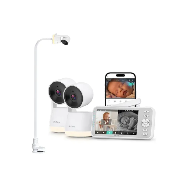 dr-care-lumiview-sbm003-babyphone-vid-o-2-cam-ras-2k-cran-5 image 1
