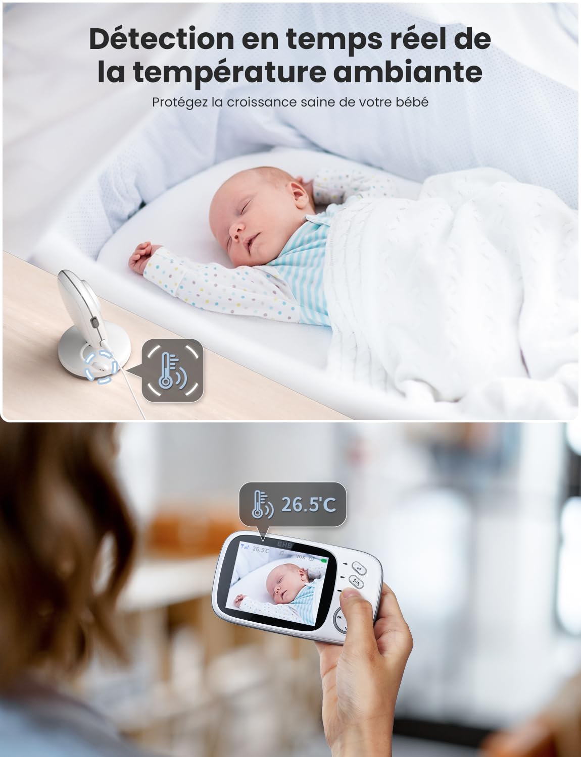 ghb-video-babyphone-cam-ra-3-2-2-4-ghz-vox-temp-rature image 6