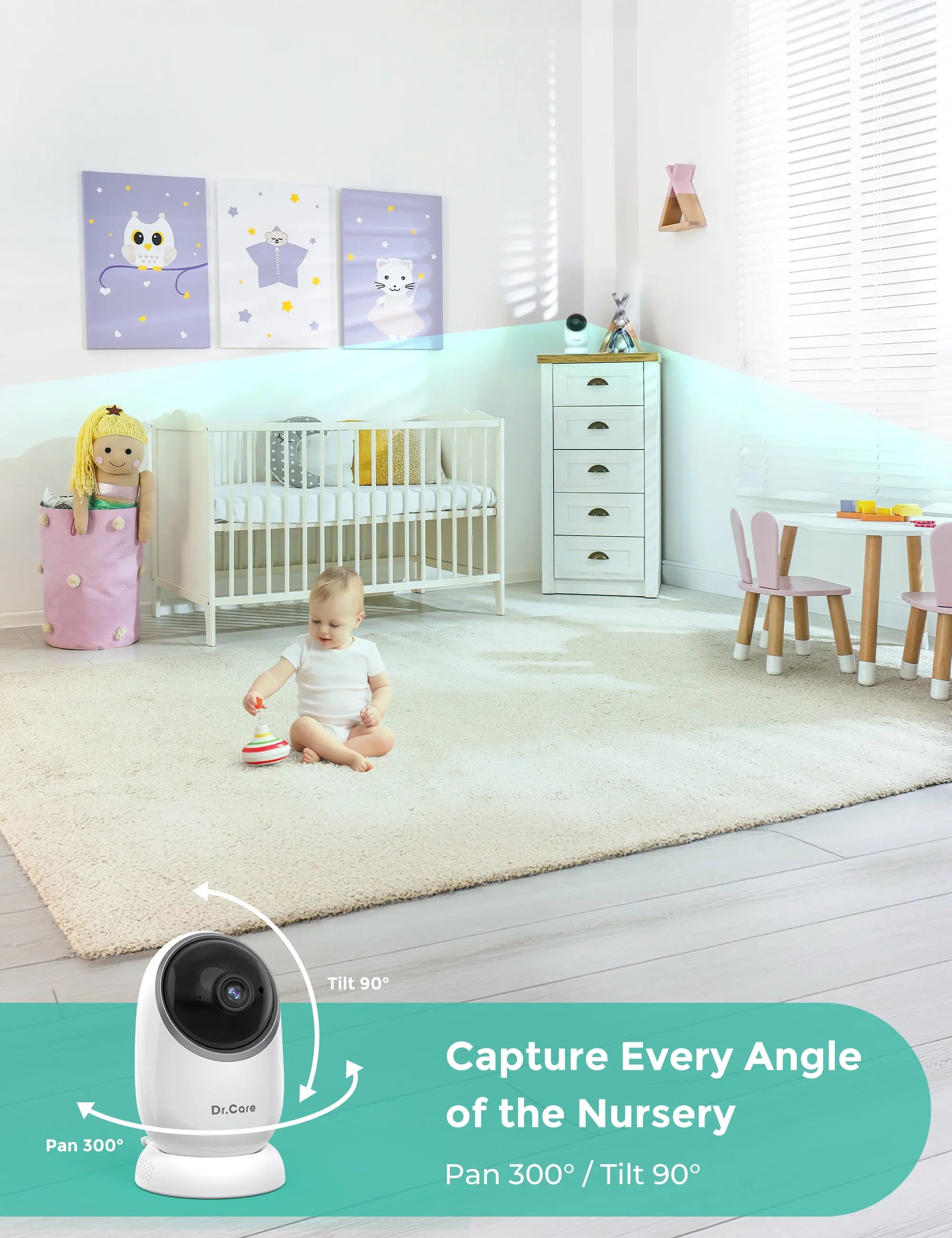 dr-care-novaview-bbm001-babyphone-vid-o-fixation-lit image 7