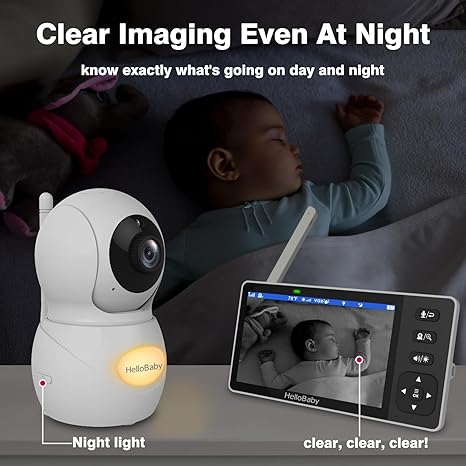 hellobaby-hb6081-2-babyphone-vid-o-720p-2-cam-ras-5-5 image 4