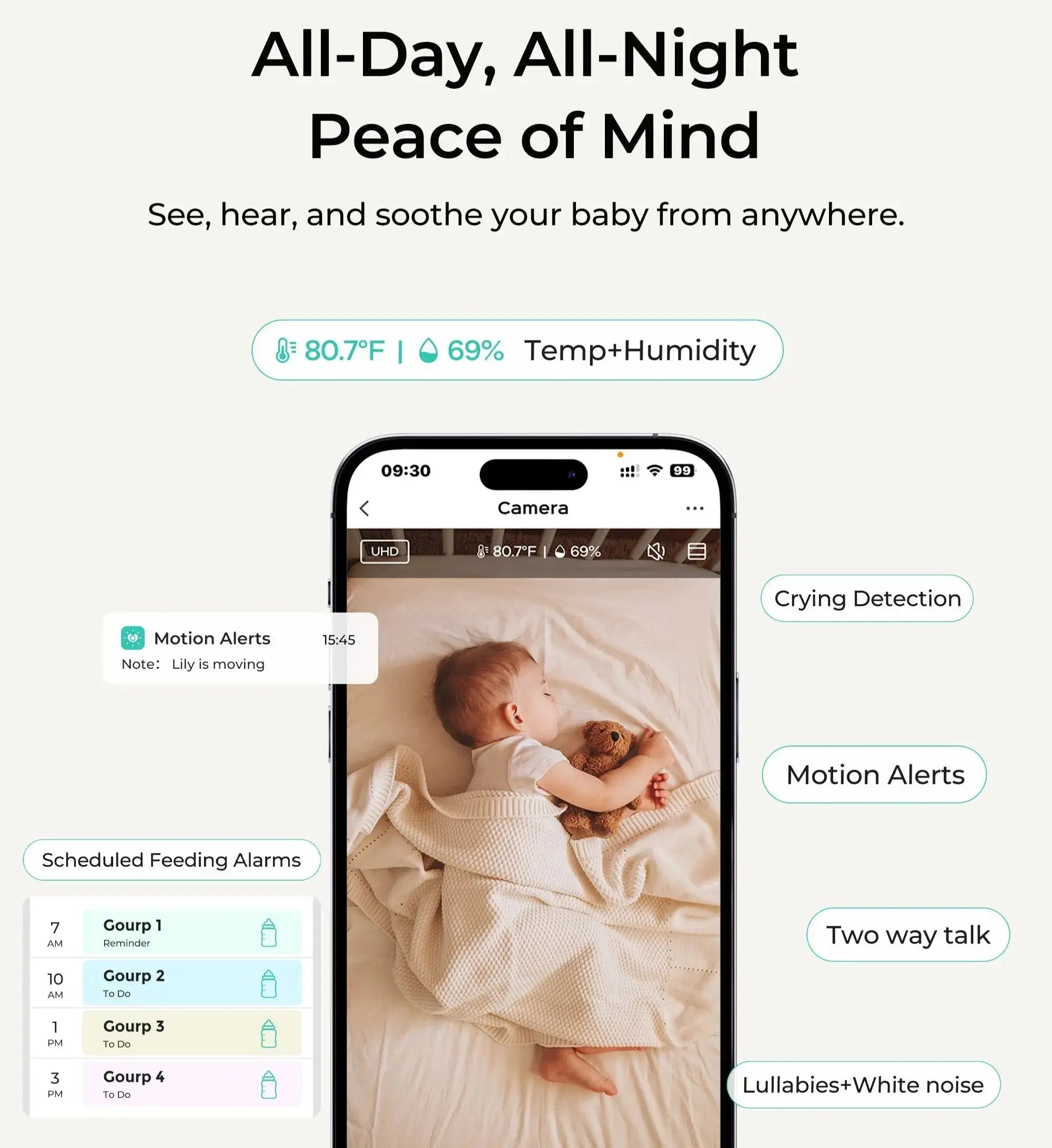 dr-care-smart-baby-monitor-sbm004-babyphone-vid-o-5-2k-unit-seule image 2