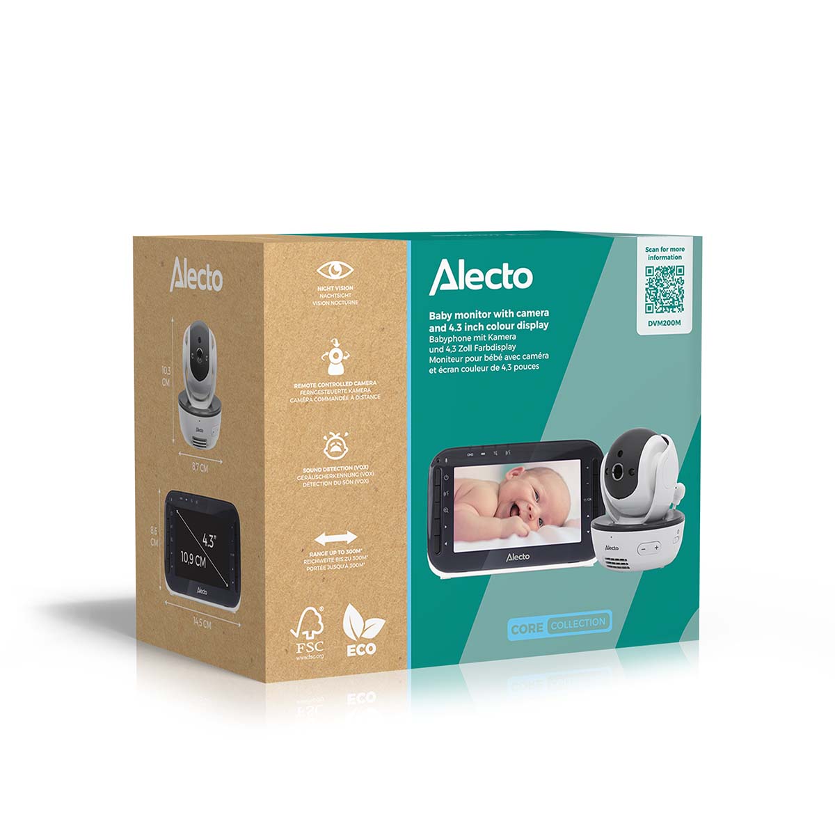 alecto-dvm-dvm200m-babyphone-vid-o-lot-2-cam-ras-nuit image 2