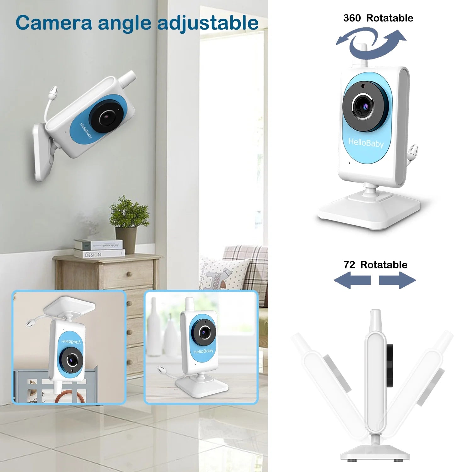 hellobaby-hb26-babyphone-vid-o-sans-wifi-garantie-1-an image 2