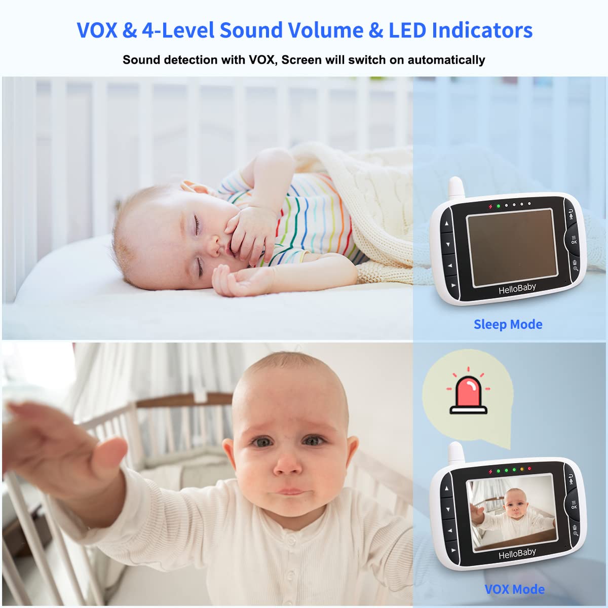 hellobaby-hb65-2-babyphone-vid-o-2-cam-ras-avec-supports image 4